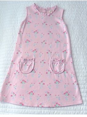 TBBC /The Beaufort Bonnet Company Lizzie’s Luxe Pocket Floral Pink Dress. EUC.